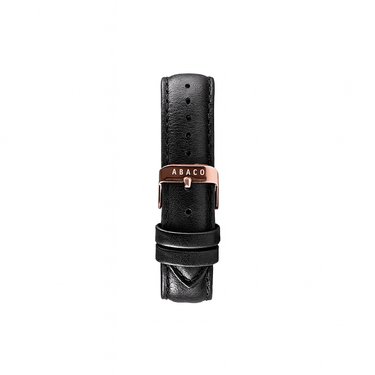 Reloj mujer cobre 36mm con correa de cuero negra intercambiable | Combox Juana | Ábaco
