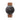 Reloj unisex 40mm con correa de cuero marrón cálido intercambiable | Combox Alex | Ábaco
