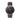 Combox Alex reloj unisex plateado con correa de cuero marrón chocolate | Ábaco