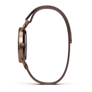 Reloj unisex minimalista 36mm tono mocha con dial caramelo y acabado envejecido | Antique | Colección Velvet | Ábaco