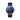 Combox Emily reloj unisex azul 40mm con correa de cuero negra intercambiable | Ábaco