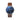Combox Emily reloj unisex azul 40mm con correa de cuero camel | Ábaco