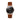Combox Juana reloj mujer cobre 36mm con correa de cuero marrón oscuro | Ábaco