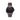 Combox reloj hombre plateado con dial negro y correa de cuero marrón oscuro 20mm | Combox Malevo | Ábaco