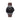 Combox reloj hombre plateado con dial negro y correa de cuero marrón oscuro 20mm | Combox Malevo | Ábaco