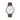 Combox Marconi con correa de cuero marrón chocolate para reloj unisex de 40mm