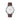 Combox Marconi con correa de cuero marrón chocolate para reloj unisex de 40mm