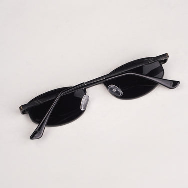 Lentes de sol Nero negro perfil lateral | Ábaco