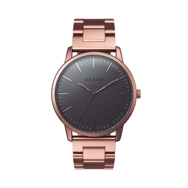 Reloj hombre 42mm coffee mate con dial negro y diseño minimalista | Porter | Colección Original | Ábaco