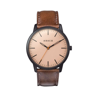 Combox Tesla reloj hombre 42mm con correa de cuero camel | Ábaco