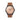 Combox Tesla reloj hombre 42mm con correa de cuero marrón cálido intercambiable | Ábaco
