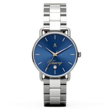 Reloj unisex 36mm dial azul profundo con detalles dorados acero inoxidable | Velvet x TUAREQ | Colección Velvet | Ábaco