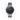 Reloj unisex 40mm slim dial negro con caja plateada pulida | Alex | Colección SLIM | Ábaco