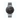 Reloj unisex 40mm slim dial negro con caja plateada pulida | Alex | Colección SLIM | Ábaco