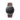 Reloj Darwin negro 42mm con correa de cuero marrón oscuro intercambiable | Combox Ábaco