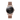 Reloj mujer 36mm cobre con dial negro y correa cobre minimalista | Juana | Colección Velvet | Ábaco