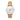 Reloj mujer con correa de cuero beige 18mm intercambiable | Combox Pierina | Ábaco