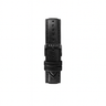 Reloj unisex negro con correa de cuero negra 18mm intercambiable | Combox Cleo | Ábaco