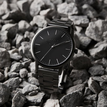 Reloj hombre 42mm grafito con diseño monocromático y acabado mate | Stark | Colección Original | Ábaco