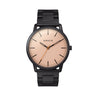 Reloj hombre 42mm negro mate con dial crema y segundero naranja | Tesla | Colección Original | Ábaco