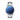 Reloj azul para hombre 42mm con correa plateada y segundero naranja | Thomson | Colección Original | Ábaco