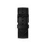 Correa cuero para reloj 20mm negra con hebilla negra | Ábaco
