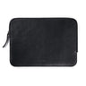 Funda para laptop cuero negro frente | Studio Ábaco