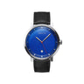 Reloj hombre azul con correa de cuero negra intercambiable | Combox Gringo | Ábaco