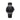 Reloj hombre plateado con dial negro y correa de cuero negro 20mm | Combox Malevo | Colección Tango | Ábaco