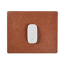 Mouse pad PU camel lateral | Studio Ábaco Buenos Aires