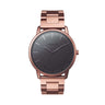 Reloj hombre 42mm coffee mate con dial negro y diseño minimalista | Porter | Colección Original | Ábaco