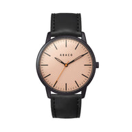 Combox Tesla reloj hombre 42mm con correa de cuero negra intercambiable | Ábaco