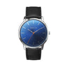Combox Thomson reloj hombre azul 42mm con correa de cuero negra | Ábaco