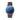 Reloj hombre azul 42mm con correa de cuero marrón oscuro | Combox Thomson | Ábaco