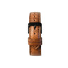 Correa de cuero camel 20mm con hebilla negra para reloj | Combox Ábaco