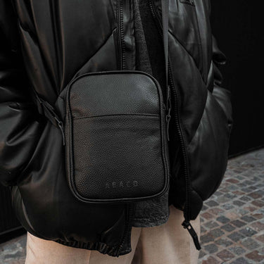 Case cuero negro Preto lateral bolsillo YKK | Ábaco