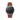 Reloj negro para hombre con correa de cuero marrón clara 20mm | Combox Ábaco Darwin