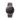 Reloj Darwin negro 42mm con correa de cuero marrón oscuro intercambiable | Combox Ábaco