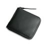 Billetera bifold cuero con cierre cerrada frente | Ábaco